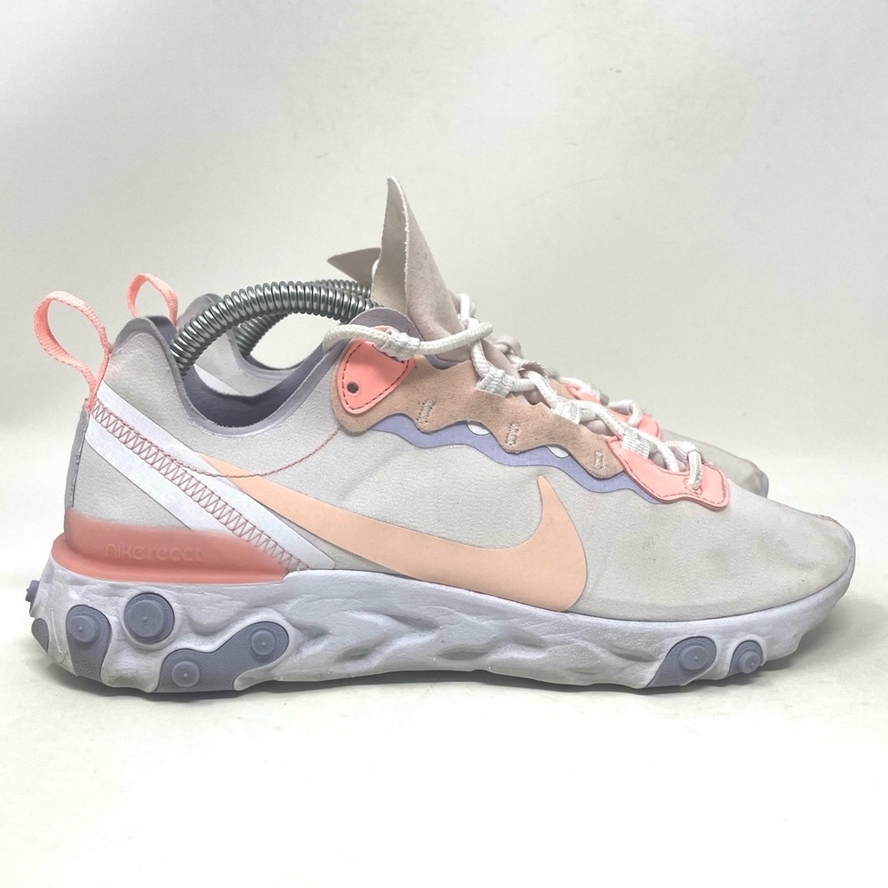 Nike React Element 55 (W) Pale Pink Washed Coral Womens 9.5